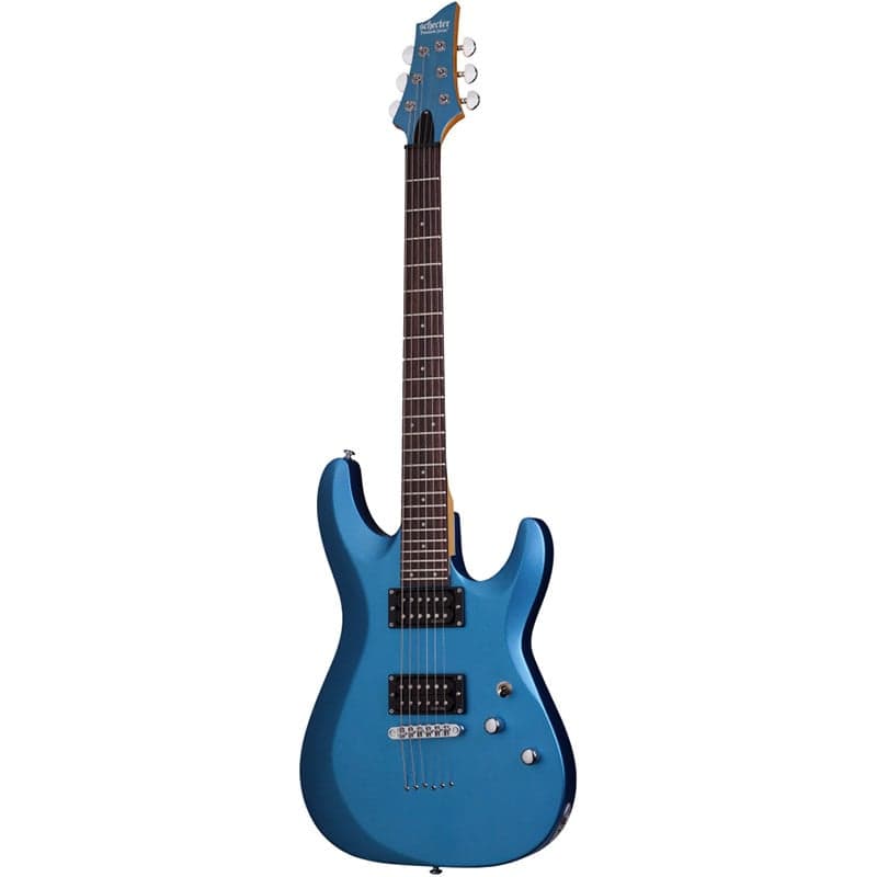 Schecter C-6 Deluxe Satin metallic light blue