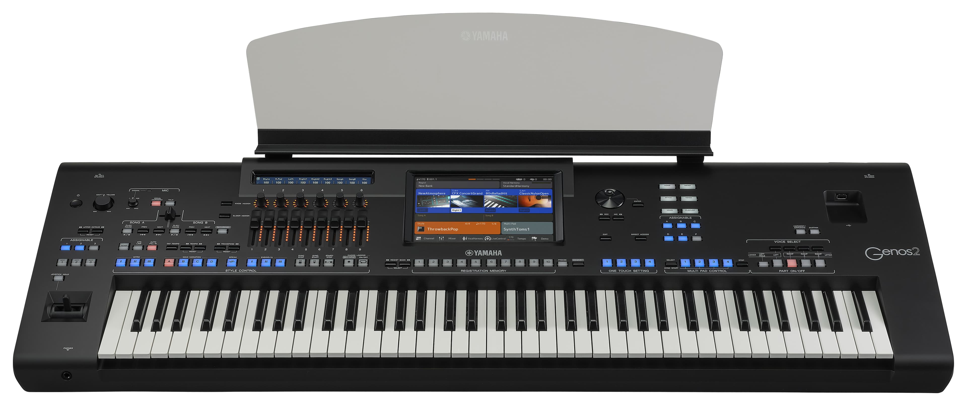Yamaha Genos 2 Clavier arrangeur noir
