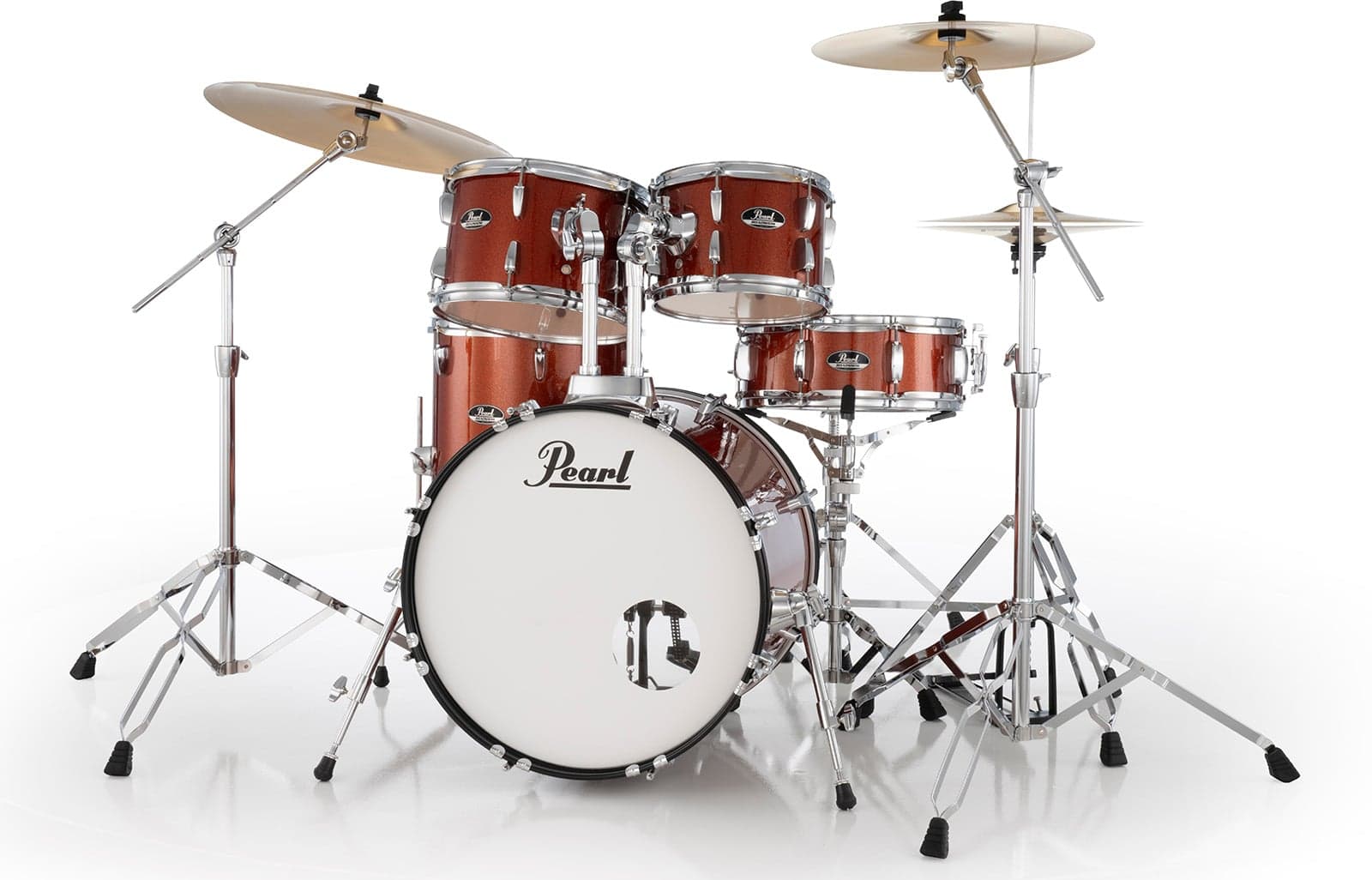 Pearl Roadshow+ rock 22" + pack Sabian Solar Burnt Orange Sparkle