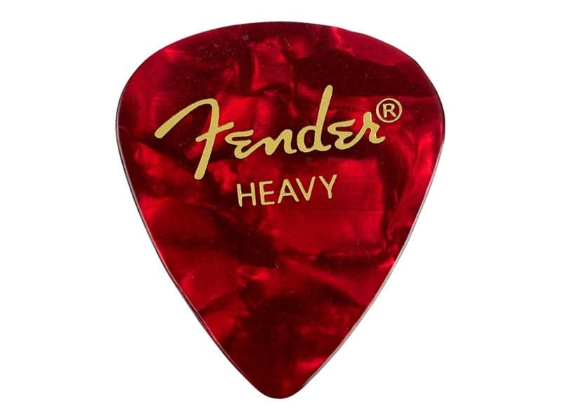 Fender Lot de 12 médiators Thin Rouge moto