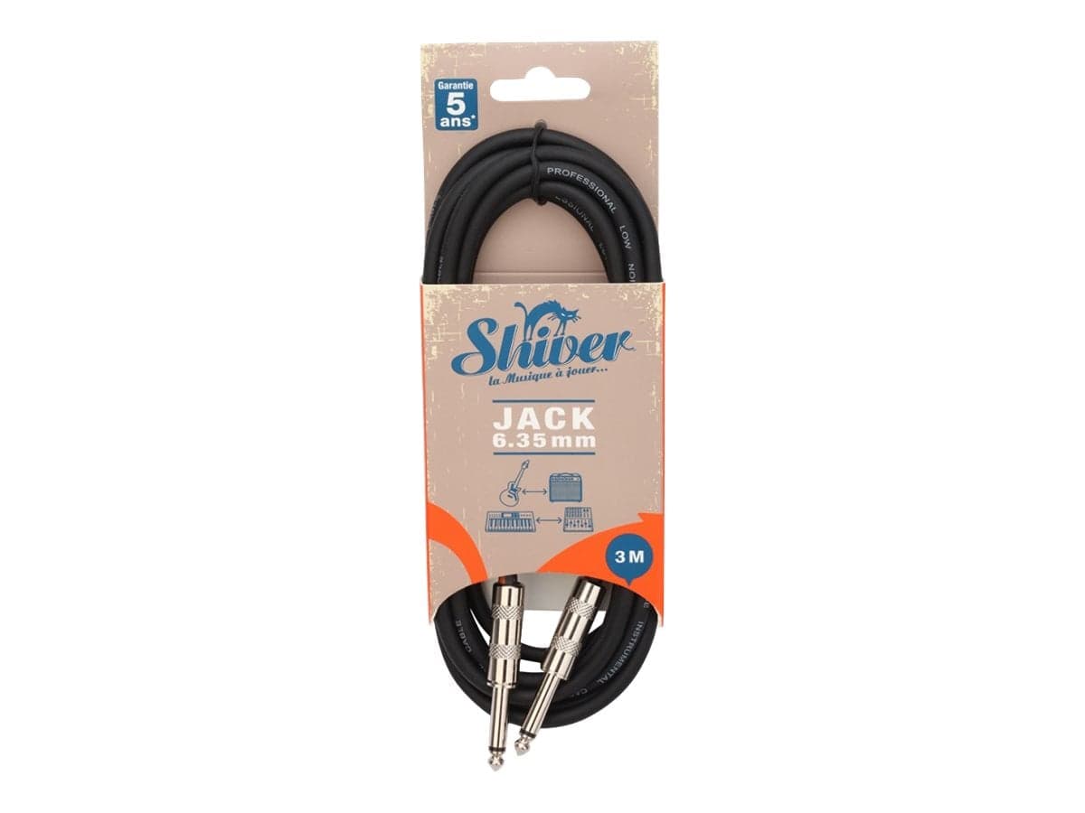 Shiver Câble jack 6,35 mm longueur 3 m
