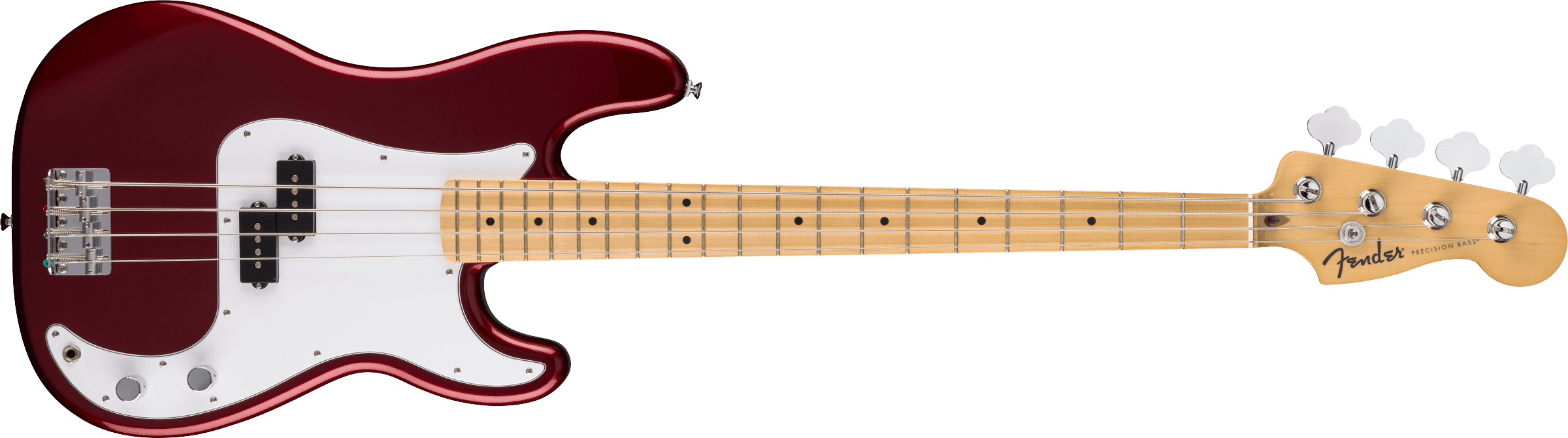 Fender Standard Precision Bass Maple Fingerboard White Pickguard Candy Cola