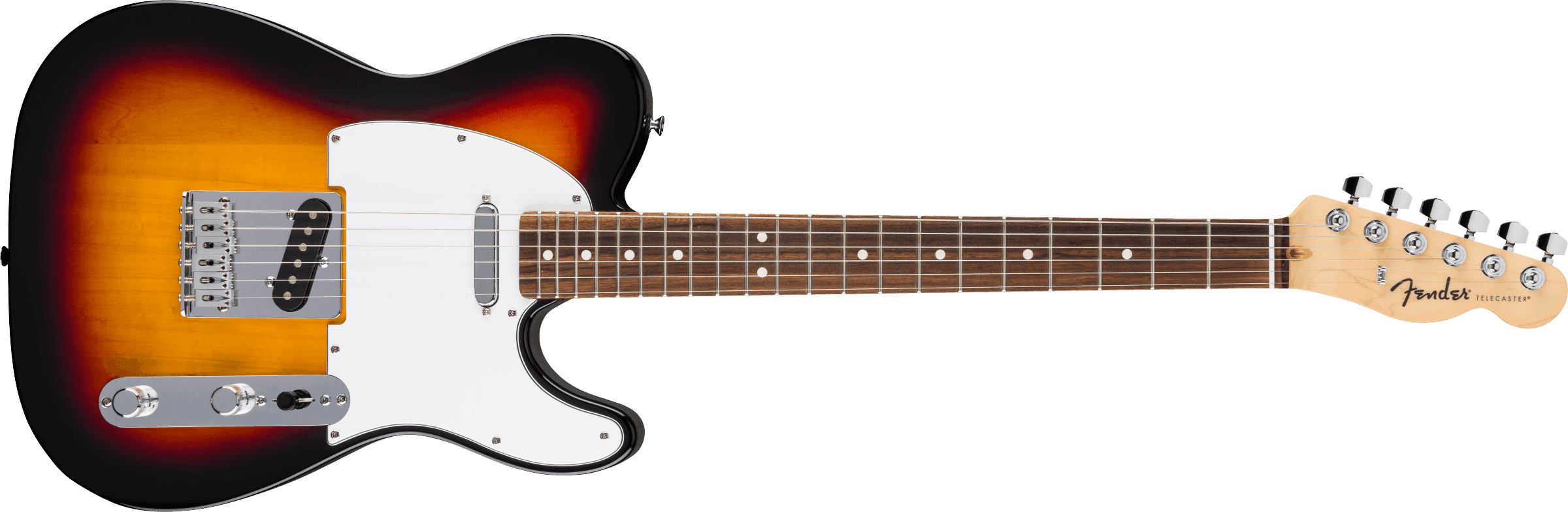 Fender Standard Telecaster Laurel Fingerboard White Pickguard 3-Color Sunburst