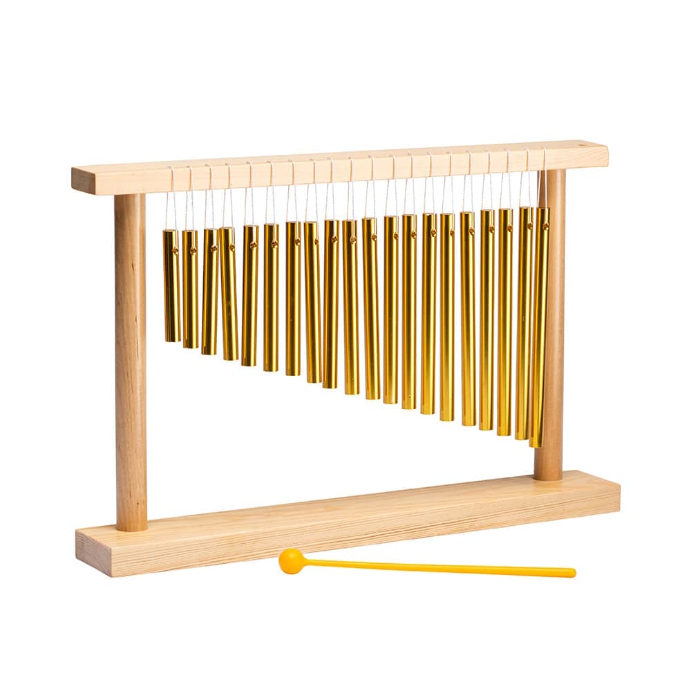 Fuzeau Chimes de table, avec support en bois + 1 mailloche