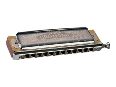 Hohner Chromonica Super Harmonica chromatique C clé 12 trous bois de poirier laqué brun