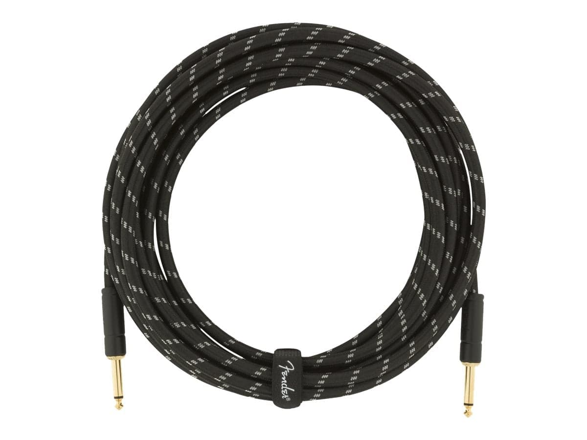 Fender Deluxe 18.6 Câble tweed pour instrument Noir