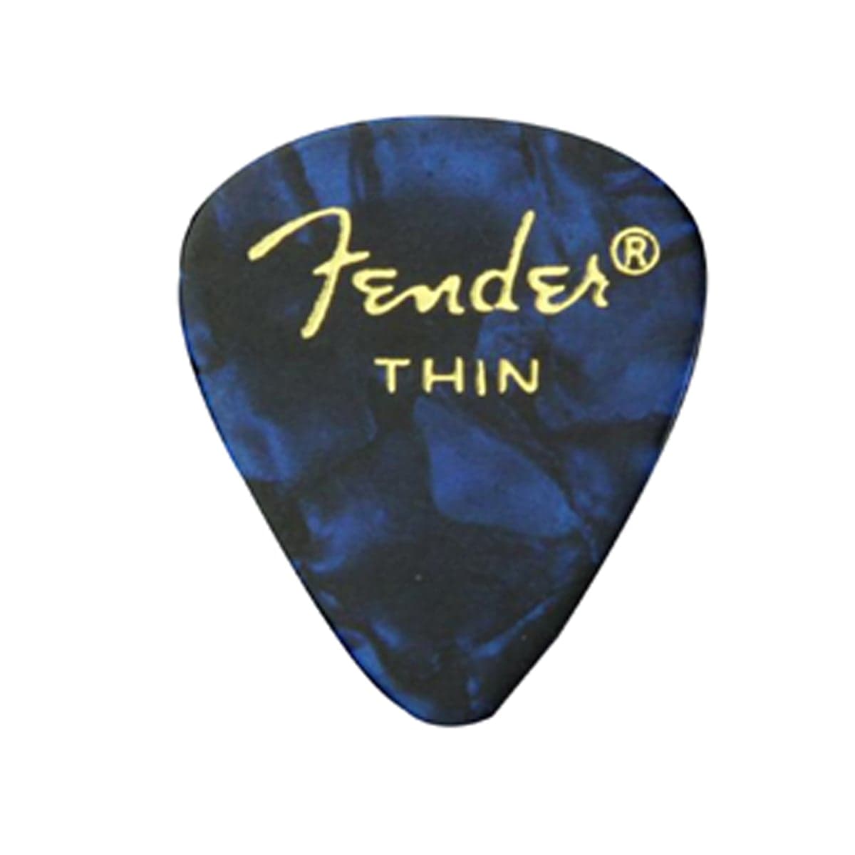 Fender Lot de 12 médiators Thin Bleu moto