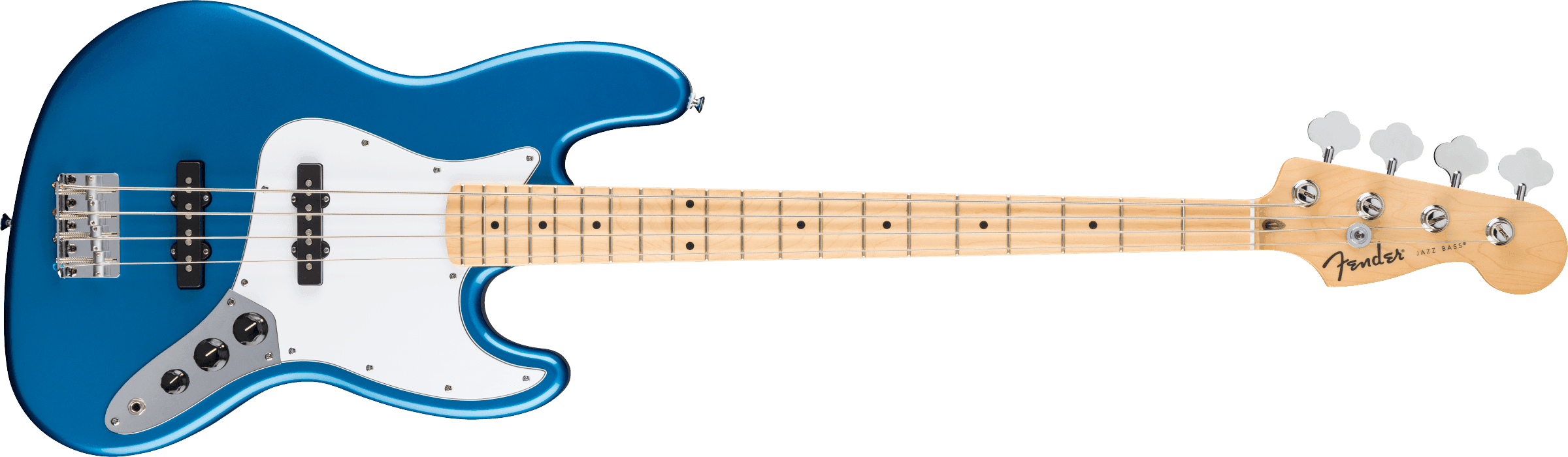 Fender Standard Jazz Bass Maple Fingerboard White Pickguard Aqua Marine Metallic