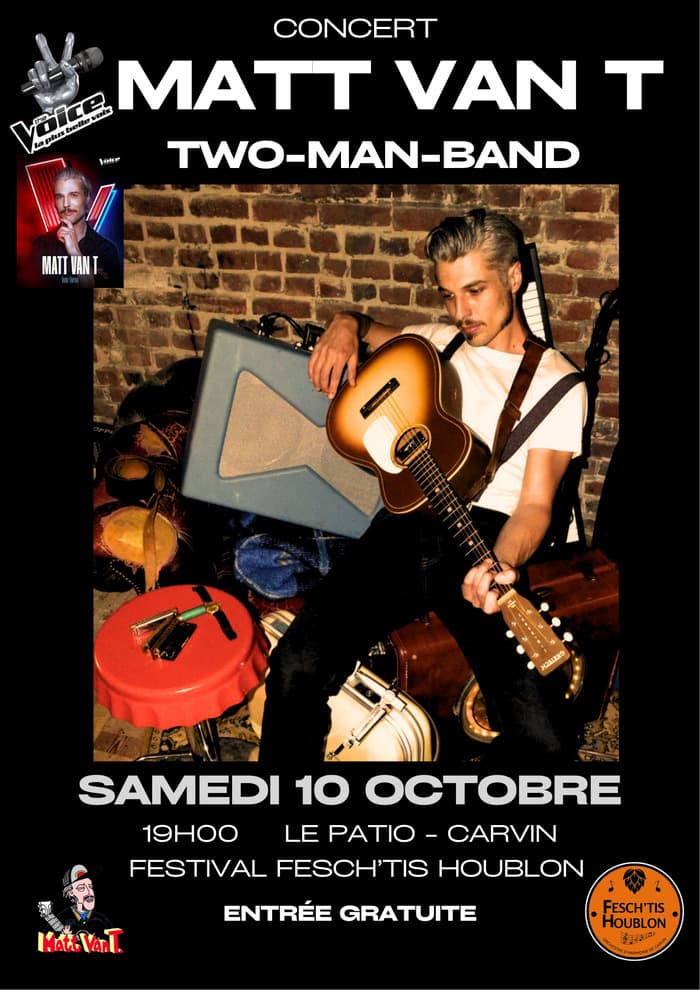 Affiche, Concert Matt Van T. Two-Man-Band