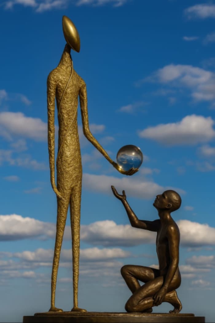 Affiche, Libre et l'Art - Sculptures en métal dans le Parc du Château