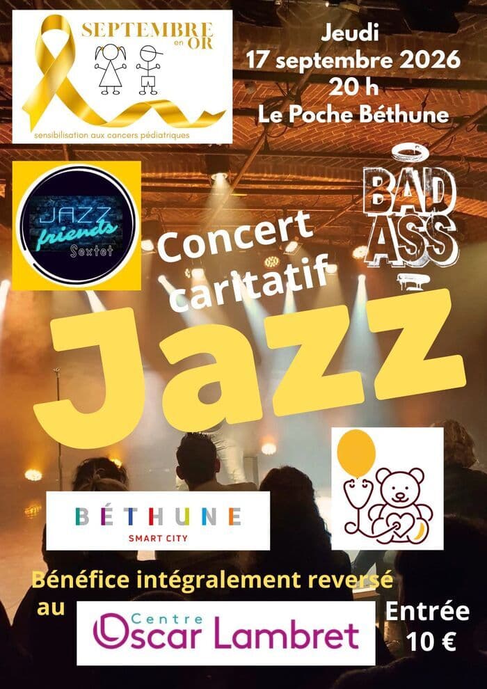 Affiche, Concert caritatif du jazz friends secret, à Béthune