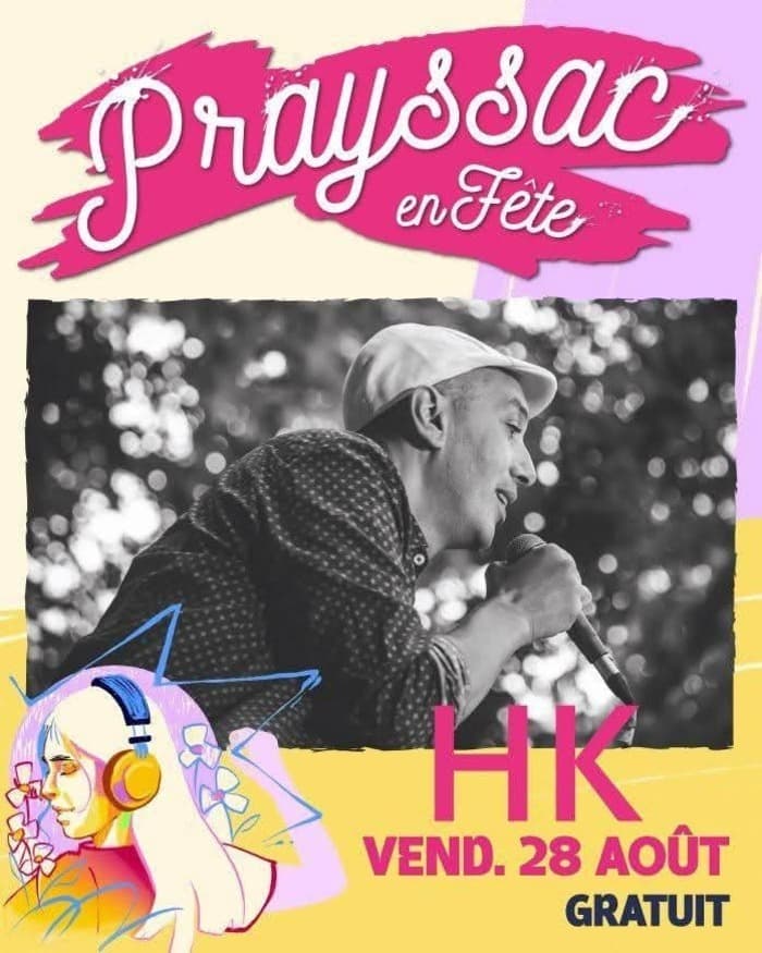Affiche, 28 août 2026 - HK en concert à Prayssac (46)