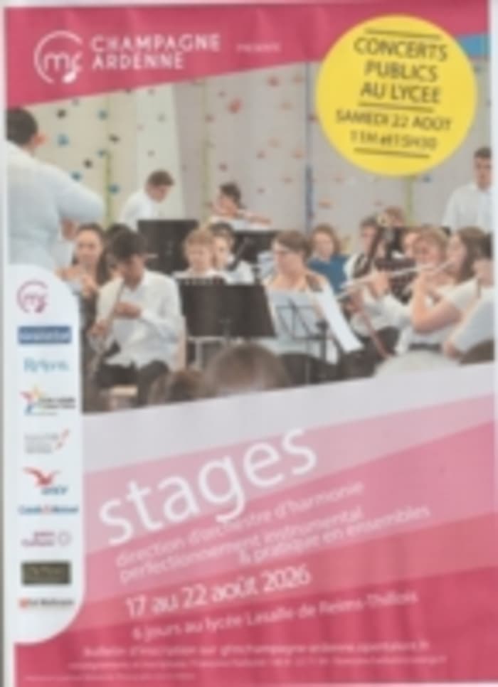 Affiche, Stage de Direction d'orchestre d'harmonie 2026