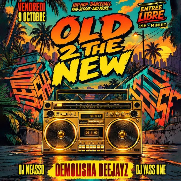 Affiche, OLD 2 the NEW // DJ SET : Demolisha Deejays: Neasso & Yass ONE