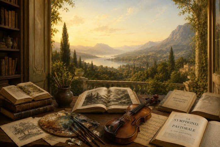 Affiche, Paysage et musique - Voyage dans l'histoire musicale, littéraire et artistique du paysage