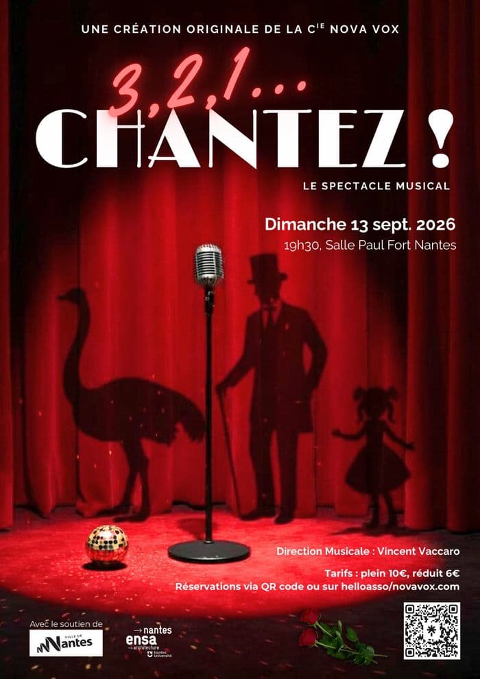 Affiche, 3, 2, 1, Chantez !