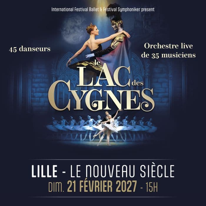 Affiche, Le Lac des Cygnes L'international Festival Ballet
