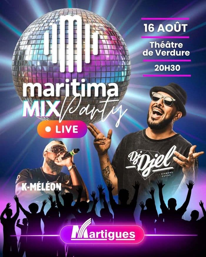 Affiche, MARITIMA MIX PARTY à Martigues