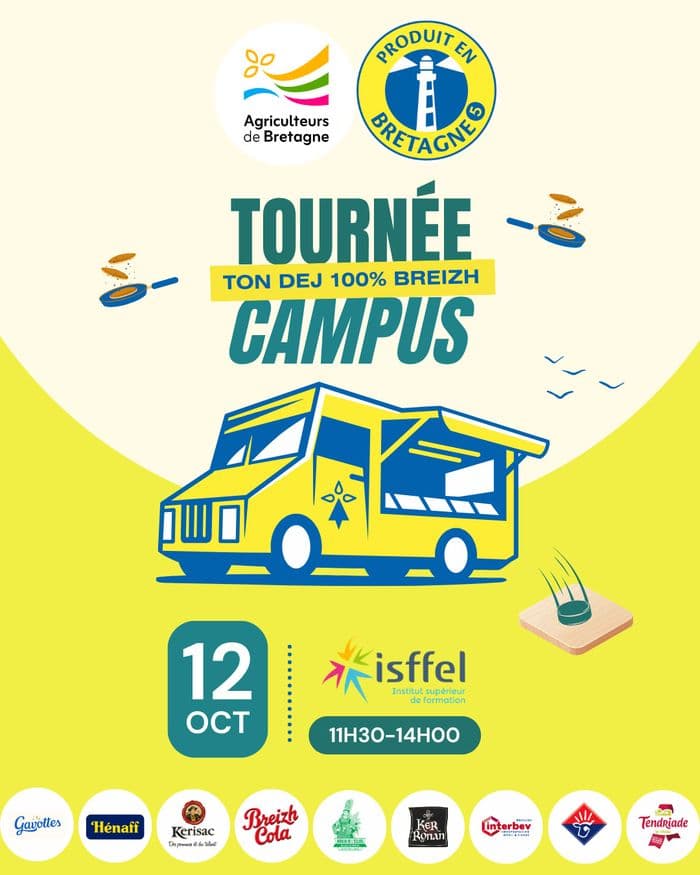 Affiche, Tournée des campus 2026 : à la rencontre des étudiants bretons !