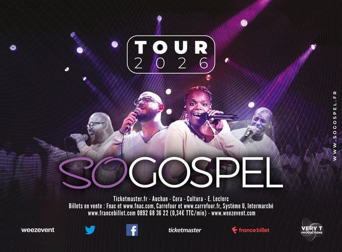 Affiche, Concert So Gospel - Tournée 2026