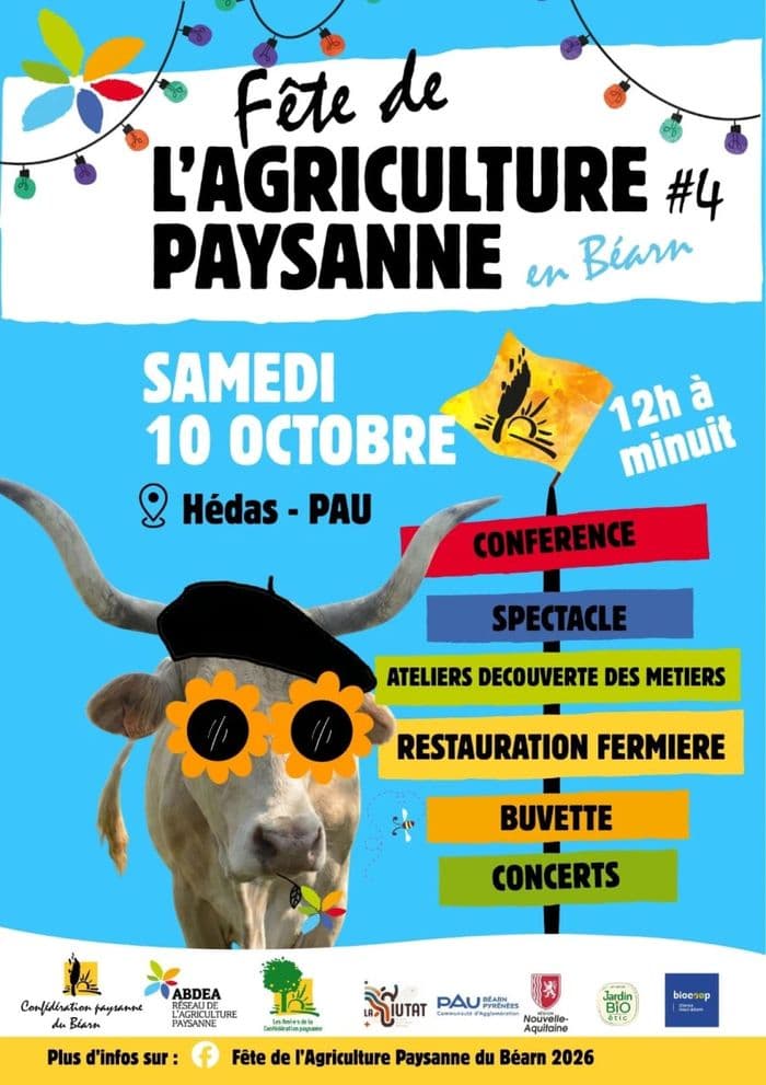 Affiche, Fête de l'Agriculture Paysanne en Béarn