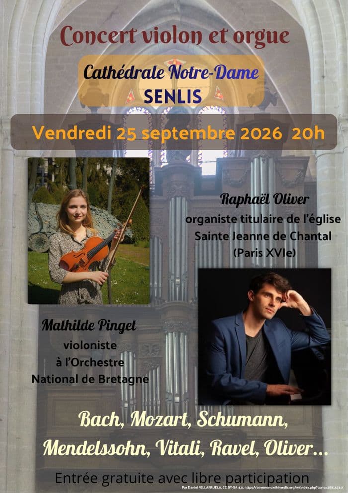 Affiche, Concert violon et orgue