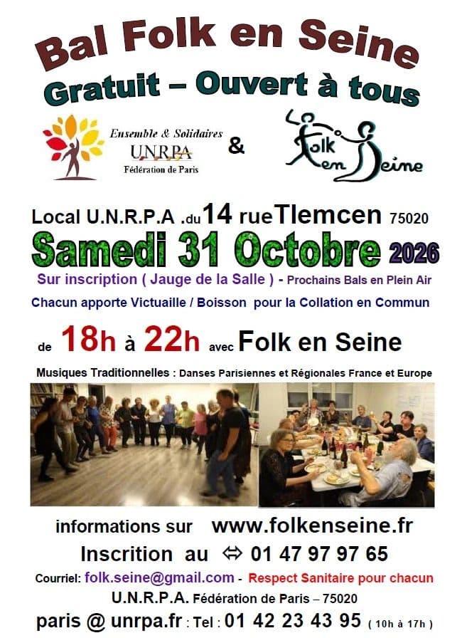Affiche, Bal Folk en Seine