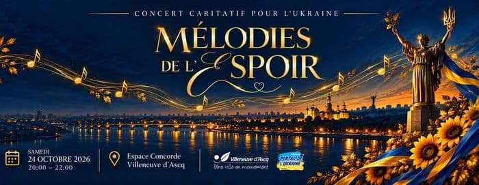 Affiche, Concert Caritatif - Mélodies de l'espoir