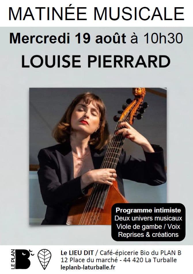 Affiche, Matinée musicale : Louise Pierrard