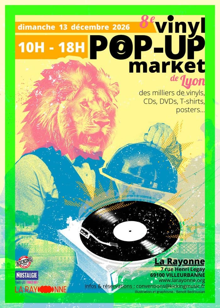 Affiche, 8° Vinyl Pop-Up Market de Lyon