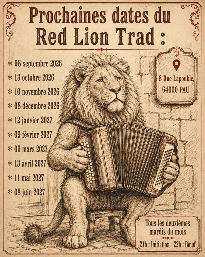 Affiche, Red Lion Trad