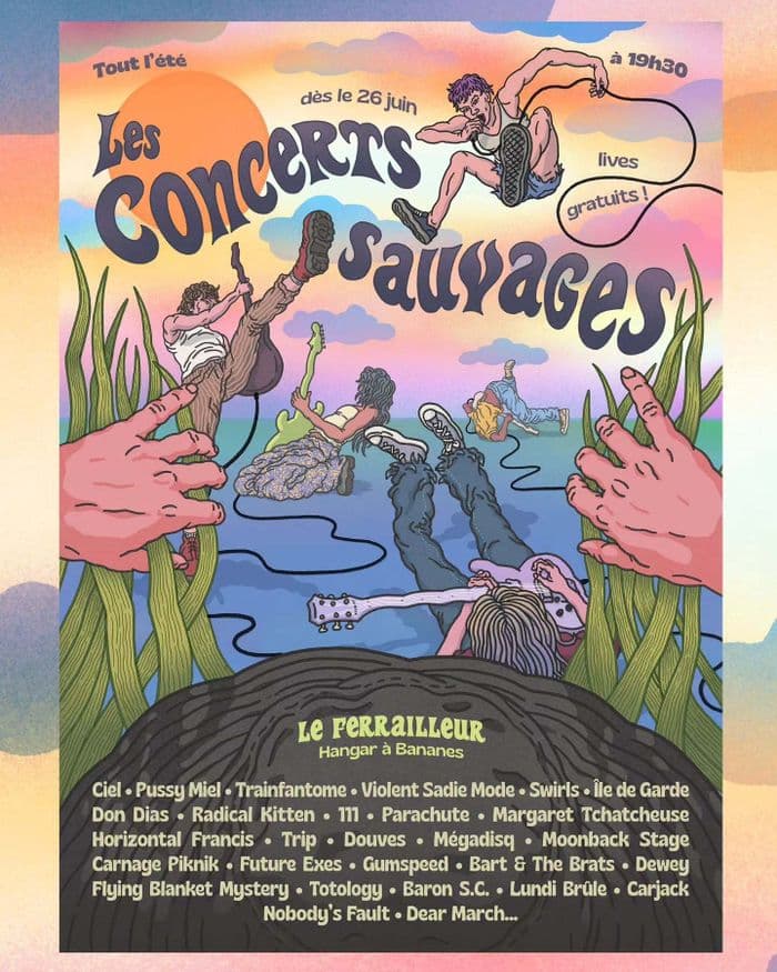 Affiche, Les concerts sauvages du Ferrailleur