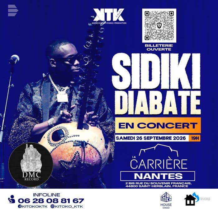 Affiche, Concert exceptionnel de Sidiki Diabaté
