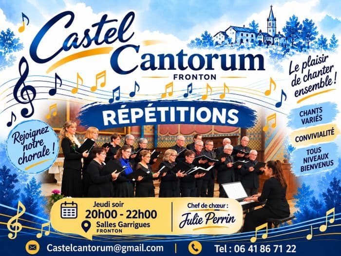 Affiche, Activités de la chorale Castel Cantorum