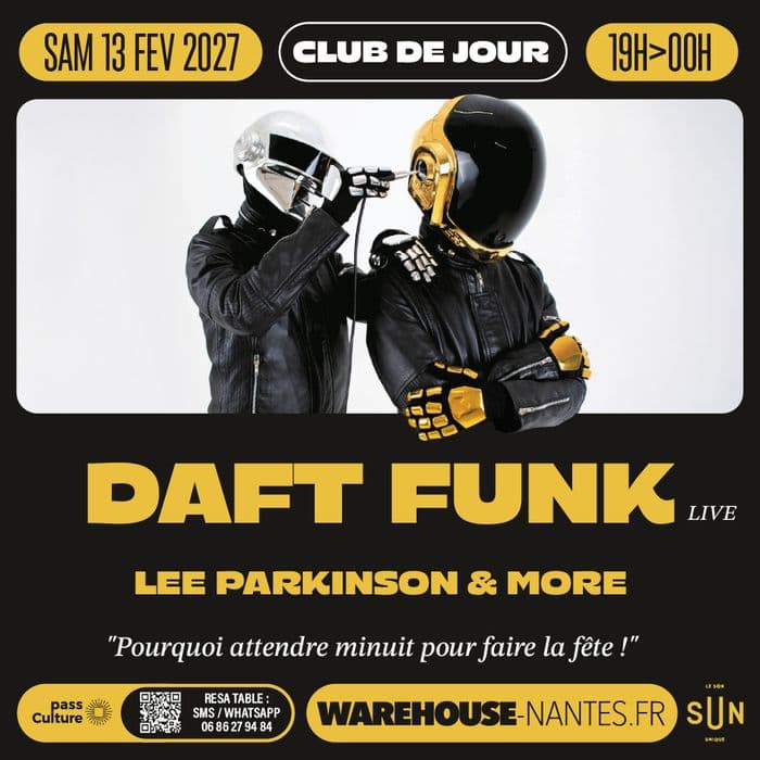 Affiche, Club de Jour invite DAFT FUNK live