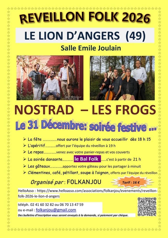 Affiche, Réveillon Folk
