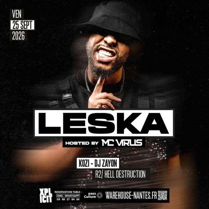 Affiche, DJ LESKA & MC Virus en exclusivité à Nantes