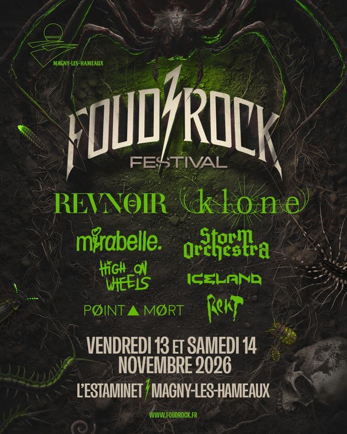 Affiche, Festival Foud'Rock 2026