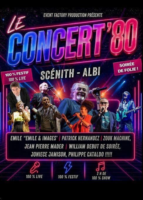 Affiche, Concert 80 débarque à Albi