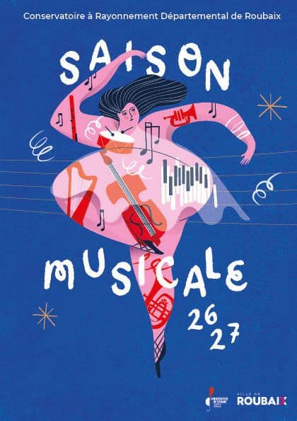 Affiche, Présentation de la saison musicale 2026/2027 du Conservatoire de Roubaix