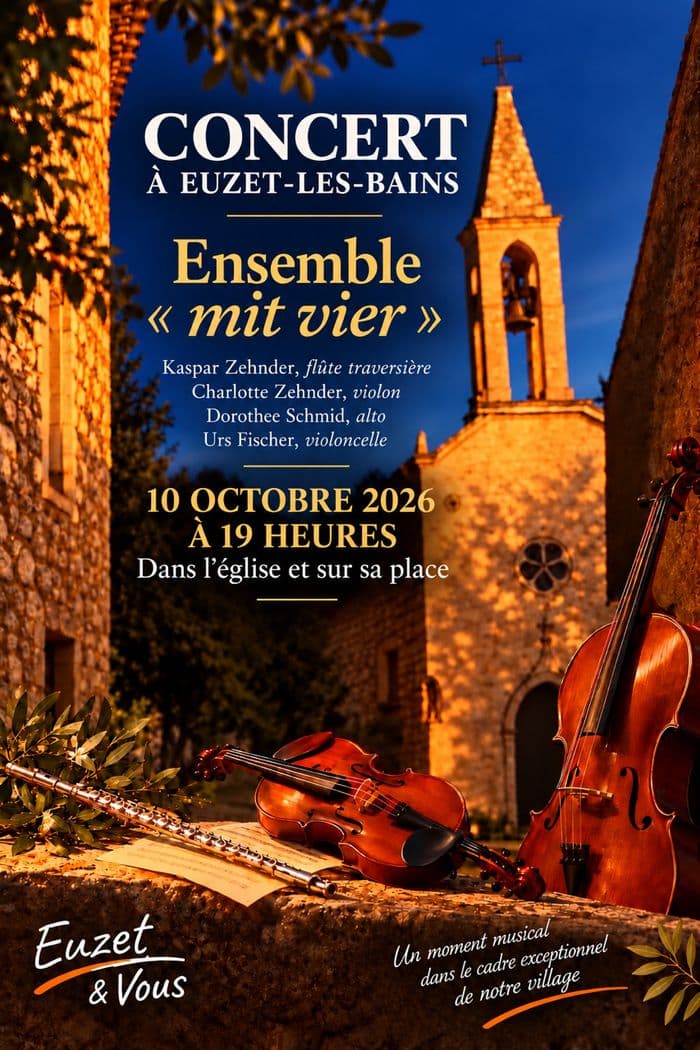 Affiche, Concert classique Ensemble "Mit Vier"