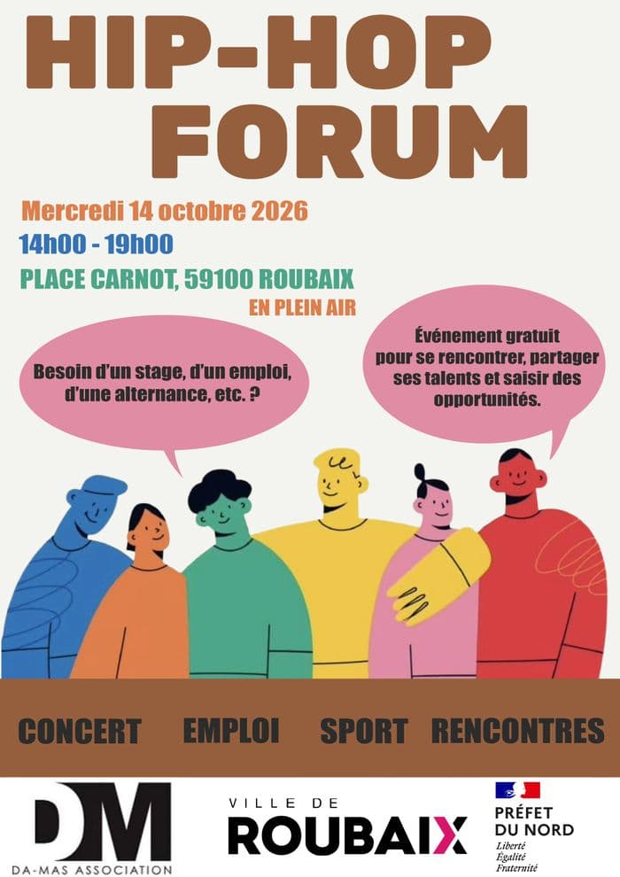 Affiche, "Hip Hop Forum EST x Mercredi 14 octobre 2026