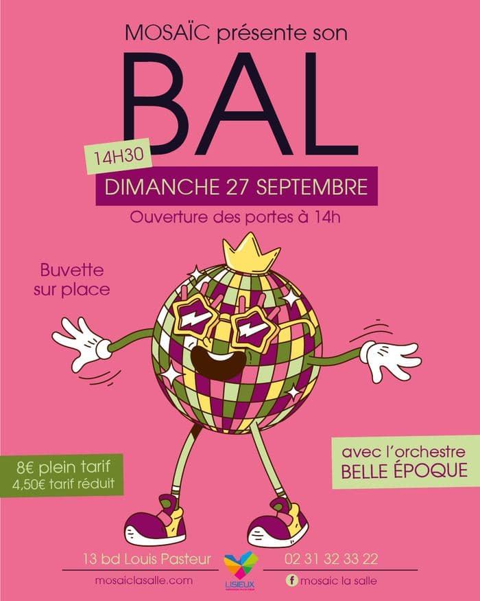 Affiche, Bal avec orchestre
