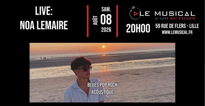 Affiche, Live: Noa Lemaire (blues pop rock)