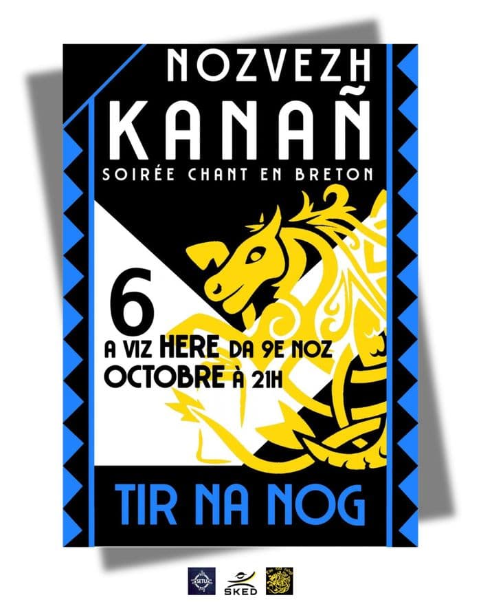 Affiche, Soirée chant en breton