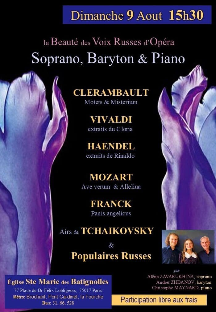 Affiche, La beauté des voix russes d'opéra