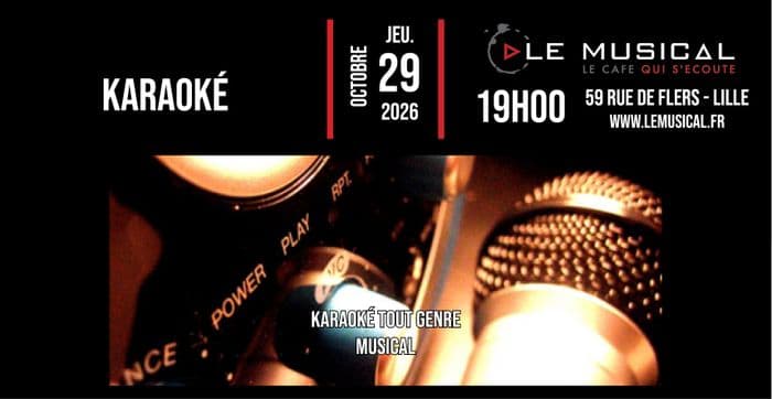 Affiche, Soirée karaoké