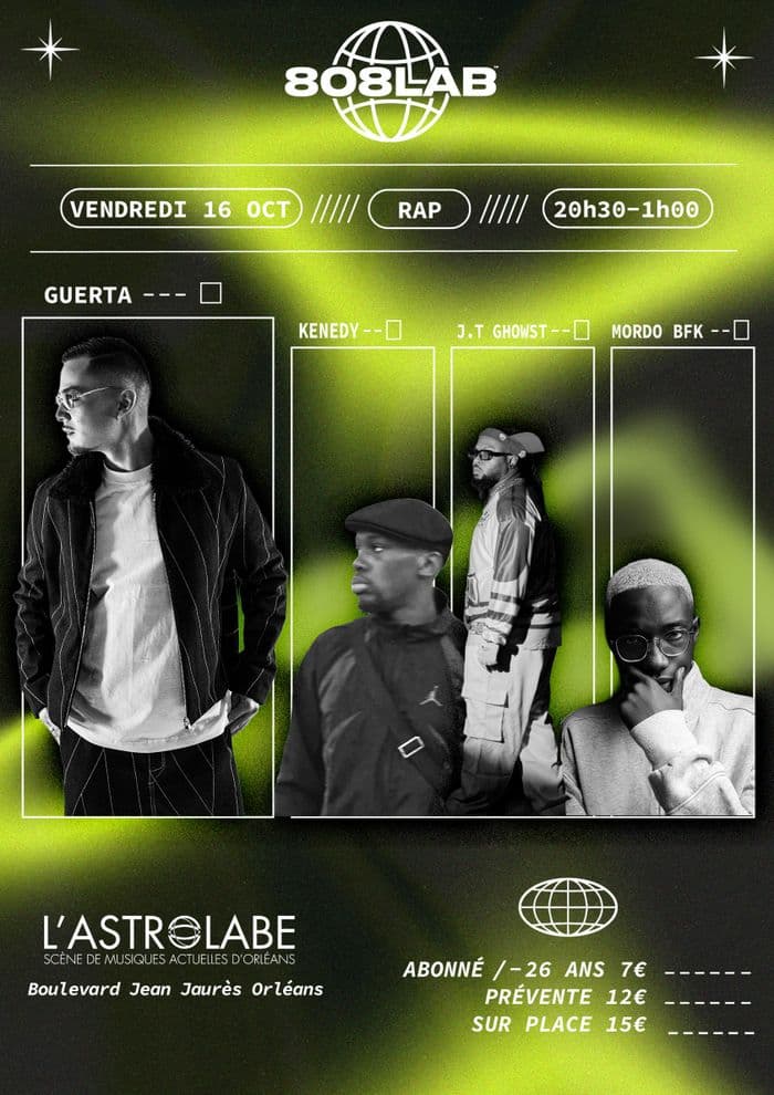 Affiche, 808 LAB : Guerta + J.T Ghowst + Kenedy + Mordo BFK