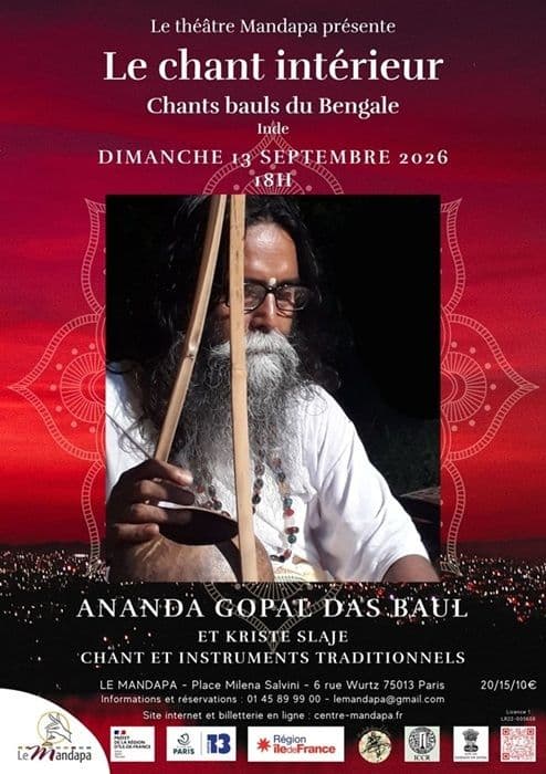 Affiche, Le chant intérieur - Chants bauls du Bengale