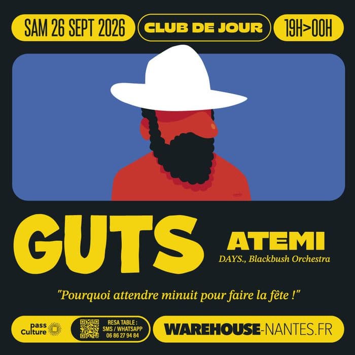 Affiche, Club de Jour invite GUTS